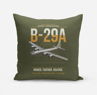 Thumbnail for B-29A Superfortress design on green army pillow