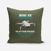 Thumbnail for DJI Mini 4K design on green army pillow
