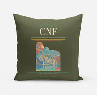 Thumbnail for Tancredo Neves International Airport (CNF) design on green army pillow