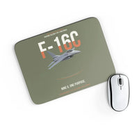 Thumbnail for F-16C Fighting Falcon Nine G One Purpose design on green army rectangle mouse pad