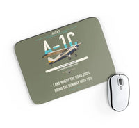 Thumbnail for Aviat Husky A-1C-180 design on green army rectangle mouse pad