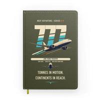 Thumbnail for Boeing 777F design on green army notebook