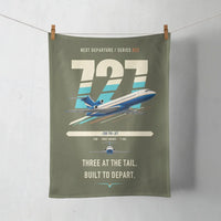 Thumbnail for Boeing 727-200 design on green army towel