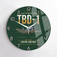 Thumbnail for TBD-1 Devastator design on dark green no frame wall clock