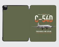 Thumbnail for C-54D Skymaster design on green army ipad tablet case