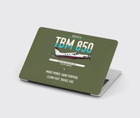 Thumbnail for Socata TBM 850 design on green army MacBook case