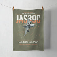 Thumbnail for Saab JAS 39C Gripen design on green army towel