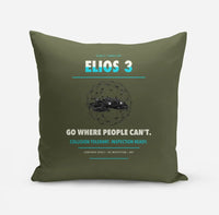 Thumbnail for Flyability Elios 3 design on green army pillow
