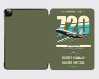 Thumbnail for Boeing 720B design on green army ipad tablet case