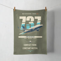 Thumbnail for Boeing 737-700 NG design on green army towel