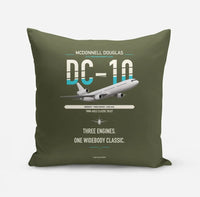 Thumbnail for McDonnell Douglas DC-10 design on green army pillow