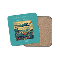 Thumbnail for The Storm Surge Patrol - Designed Coasters design on turquoise 1-piece