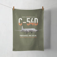 Thumbnail for C-54D Skymaster design on green army towel