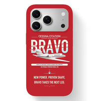 Thumbnail for Cessna Citation Bravo design on red magsafe iphone case, for iPhone 17 Pro