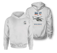 Thumbnail for Bell AH-1Z Viper design on white double-side hoodie, double-side print