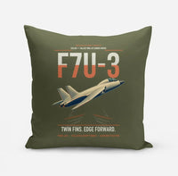 Thumbnail for F7U-3 Cutlass design on green army pillow