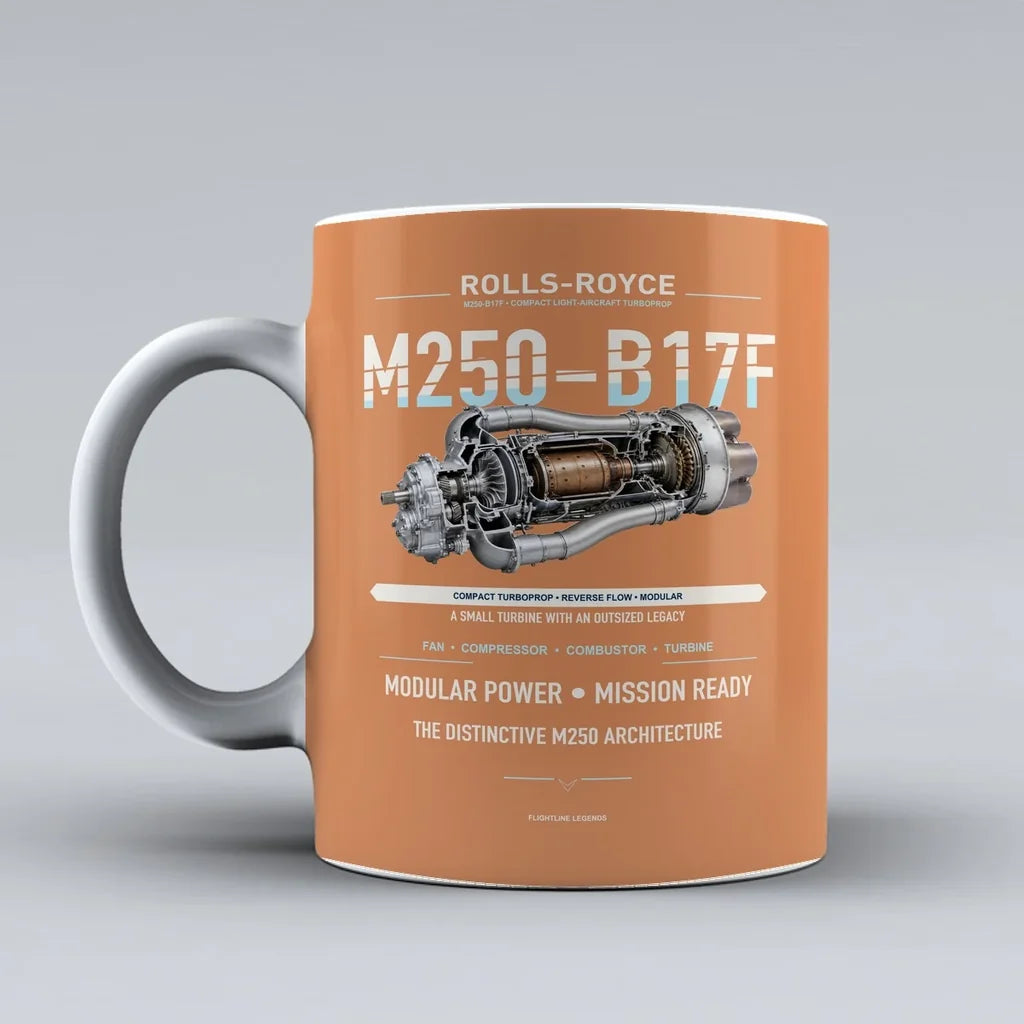 Mug design on orange m250 b17f