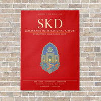 Thumbnail for Samarkand International Airport SKD - Canvas Framed - Red