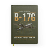 Thumbnail for B-17G Flying Fortress design on green army notebook