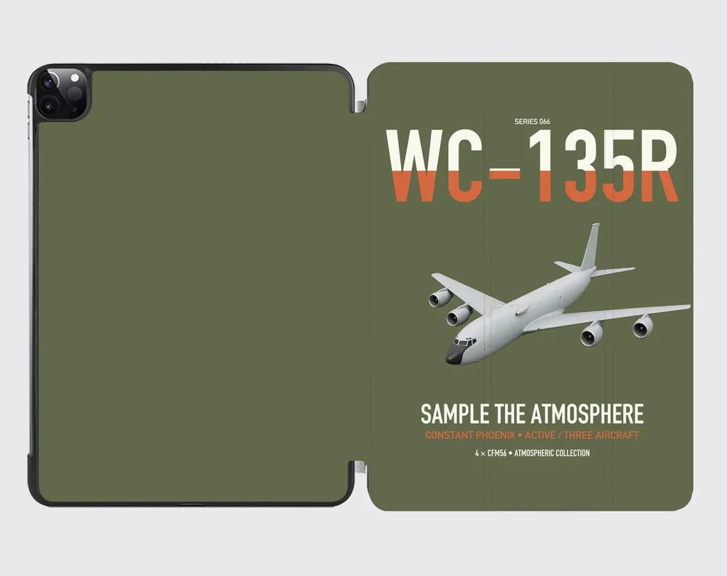 WC-135R Constant Phoenix design on green army ipad tablet case