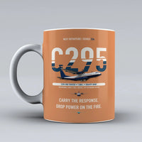 Thumbnail for C295 Firefighter Mug design on orange airbus