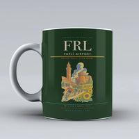 Thumbnail for Forlì Airport (FRL) airport code design on dark green ceramic mug