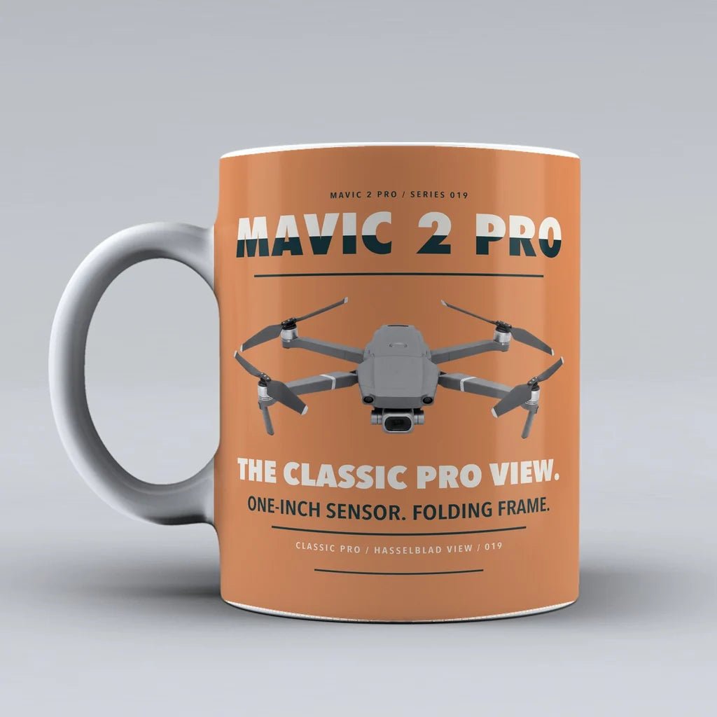 Mavic 2 Pro Mug design on orange dji