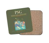 Thumbnail for Petersburg James A. Johnson Airport (PSG) design on green army 1 piece coaster