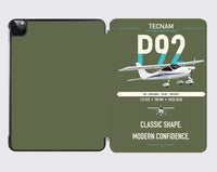 Thumbnail for Tecnam P92 Echo MkII design on green army ipad tablet case