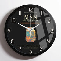 Thumbnail for Dane County Regional Airport Madison MSN Wall-Clock Framed - Black