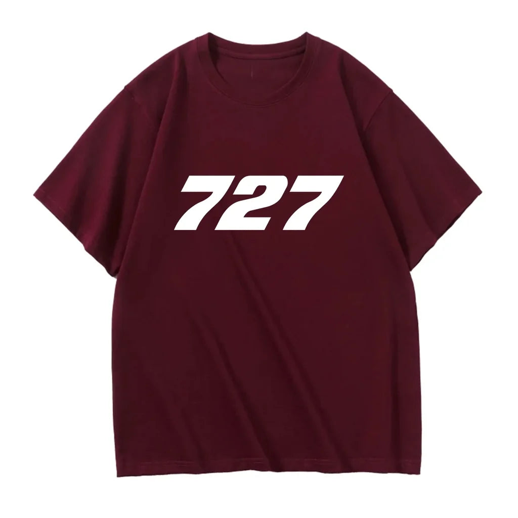 727 Flat Text Designed Relax Fit T-Shirts - view 14