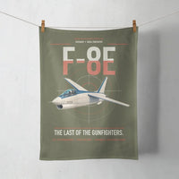 Thumbnail for F-8E Crusader design on green army towel