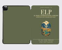 Thumbnail for El Paso International Airport (ELP) design on green army ipad tablet case