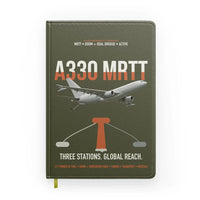 Thumbnail for Airbus A330 MRTT design on green army notebook