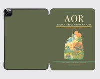 Thumbnail for Sultan Abdul Halim Airport (AOR) design on green army ipad tablet case