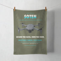 Thumbnail for ACSL SOTEN design on green army towel