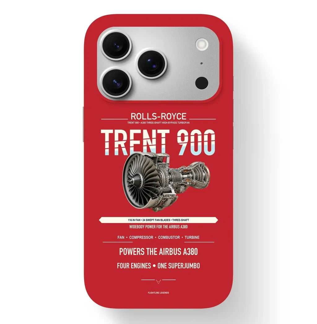 TRENT 900 Case design on red iphone case