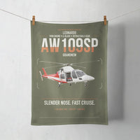 Thumbnail for Leonardo AW109SP GrandNew design on green army towel