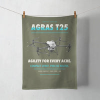 Thumbnail for DJI Agras T25 design on green army towel
