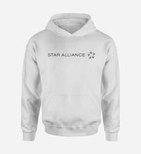 Thumbnail for Star Alliance Airlines logo on white single side hoodie