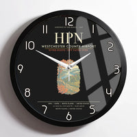 Thumbnail for Westchester County Airport HPN Wall-Clock Framed - Black