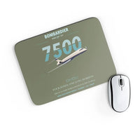 Thumbnail for Bombardier Global 7500 design on green army rectangle mouse pad