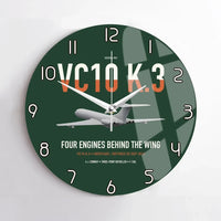 Thumbnail for Vickers VC10 K.3 design on dark green no frame wall clock