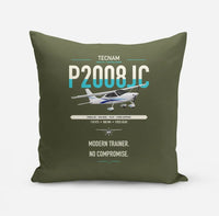 Thumbnail for Tecnam P2008JC NG design on green army pillow