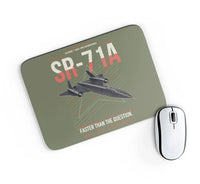 Thumbnail for SR-71A Blackbird design on green army rectangle mouse pad
