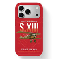 Thumbnail for SPAD S.XIII C.1 design on red magsafe iphone case, for iPhone 17 Pro