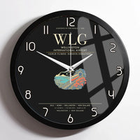 Thumbnail for Wellington International Airport WLG Wall-Clock Framed - Black