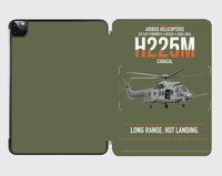 Thumbnail for Airbus Helicopters H225M Caracal design on green army ipad tablet case