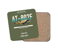 Thumbnail for Air Tractor AT-802F design on green army 1 piece coaster
