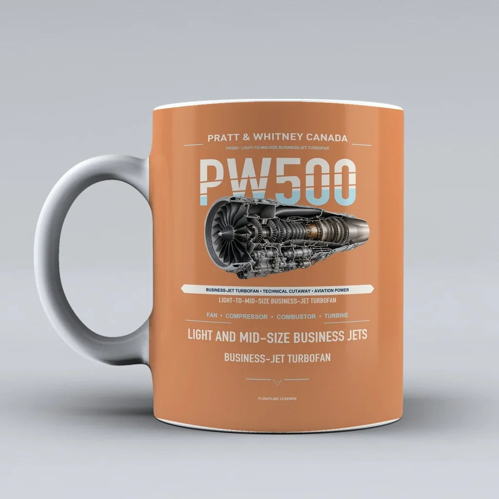 Mug design on orange pw500